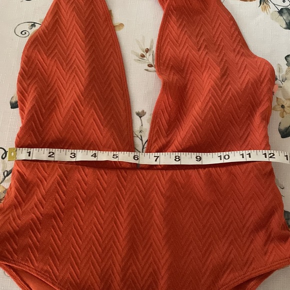 Burnt Orange one piece swimsuit medium - Picture 8 of 8